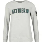 Harry Potter Sweatshirt - Slytherin - S XL - för Dam - grå