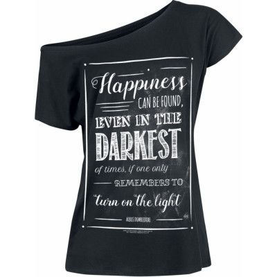 Harry Potter T-shirt - Albus Dumbledore - Happiness Can Be Found - S 4XL - för Dam - svart