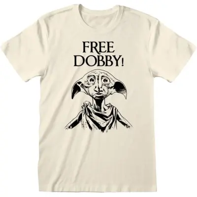 Harry Potter T-shirt - Free Dobby - S L - för Herr - creme