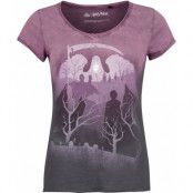 Harry Potter T-shirt - Graveyard Silhouette - S L - för Dam - syrénlila