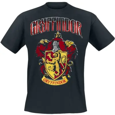 Harry Potter T-shirt - Gryffindor - S 5XL - för Herr - svart