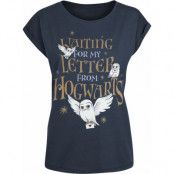 Harry Potter T-shirt - Hogwarts Letter - XS L - för Dam - mörkblå