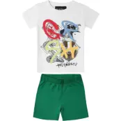 Harry Potter T-shirt - Houses - 98 134/140 - för barn - vit/grön