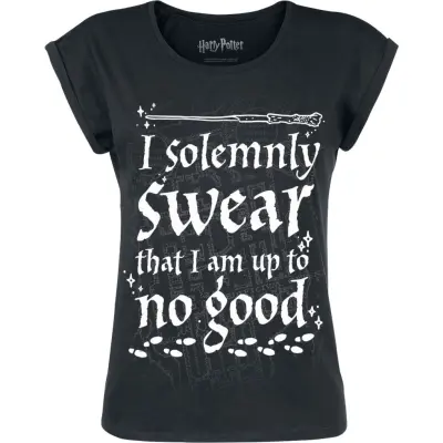 Harry Potter T-shirt - I Solemnly Swear - XS XL - för Dam - svart