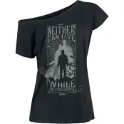 Harry Potter T-shirt - Neither Can Live - Harry & Voldemort - L - för Dam - svart