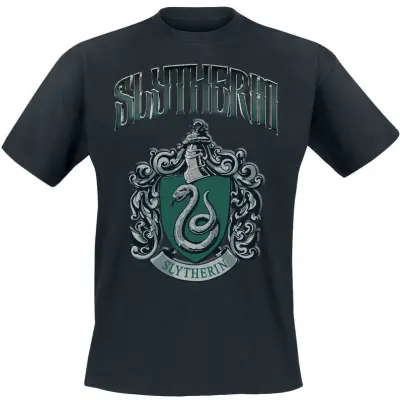 Harry Potter T-shirt - Slytherin - S 5XL - för Herr - svart