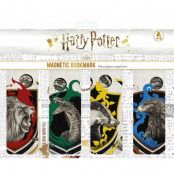 Harry Potter - The 4 Houses - Magnetic Bookmark Set