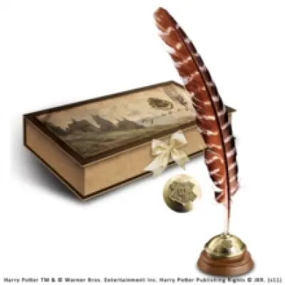 Hogwarts Writing Quill with ink pot & ink (NN7595)