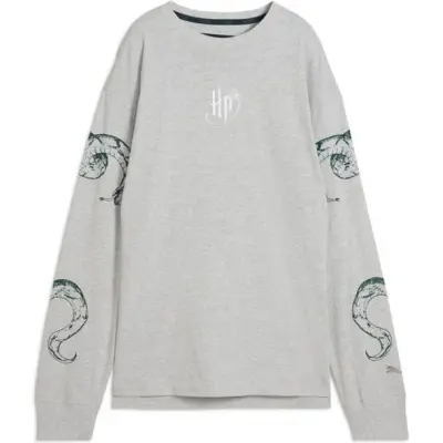 Puma X Harry Potter Långärmad tröja - Hoops x Harry Potter Tee - XS M - för Dam - grå