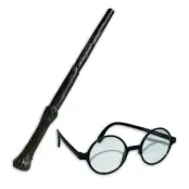 Rubies - Harry Potter Wand & Glasses Set