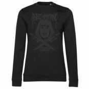 He-Man Black On Black Girly Sweatshirt, Sweatshirt