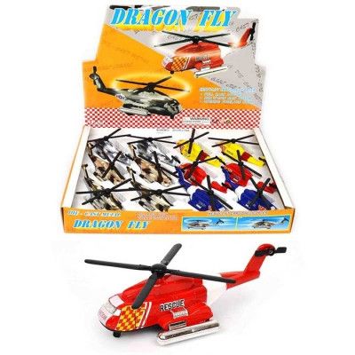 Helikopter med pullback  : Model - Brun camouflage - Leksaksaffären -  Leksaksaffären