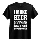 I Make Beer Disappear T-Shirt - Large