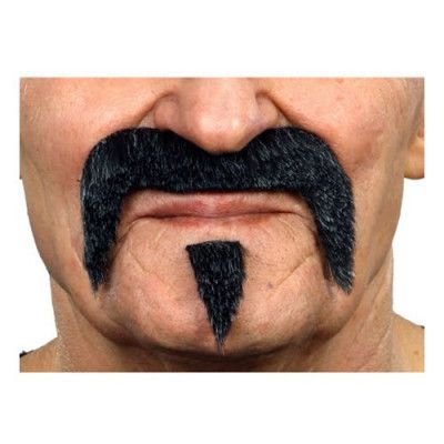 Mustasch-set Hulk Svart