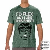 The Hulk - I´d Flex But I Like This Shirt Performance Mens Tee, T-Shirt