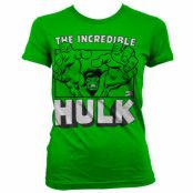 The Incredible Hulk Girly T-Shirt Grön XL