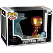 Iron Man - Avengers Tower & Iron Man (Funko Pop! Town) (Glow in the Dark) vinylfigur 35 - Funko Pop! - Funko Shop Europe