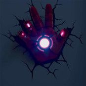 Iron Man Hand 3D Vägglampa
