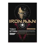 Iron Man - Tony Stark - 'Gow In The Dark' Poster 50X70Cm