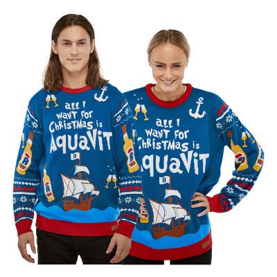 All I Want is Aquavit Jultröja - Medium