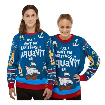 All I Want is Aquavit Jultröja - Medium