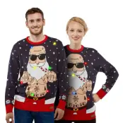 Bad Santa LED Jultröja - Medium