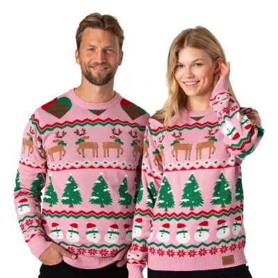 Ful Jultröja Rosa - Small