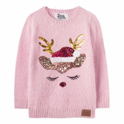 Glitter Ren Jultröja för Barn - 4-6 år (110/116)