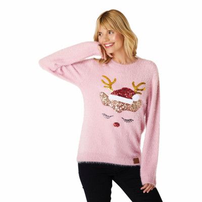 Glitter Ren Jultröja - X-Large