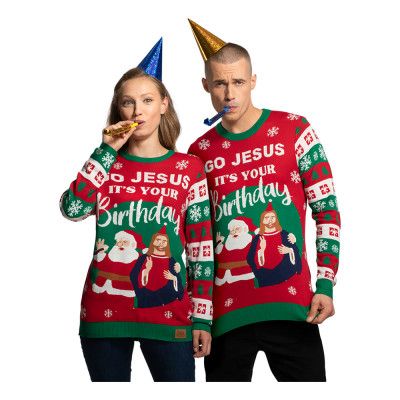 Go Jesus LED Jultröja - X-Small