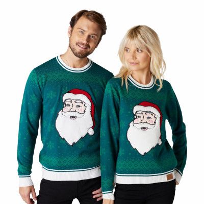 Grön Julnisse Jultröja - Medium