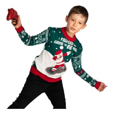 I Paused My Game Jultröja för Barn - 10-12 år (146/152)