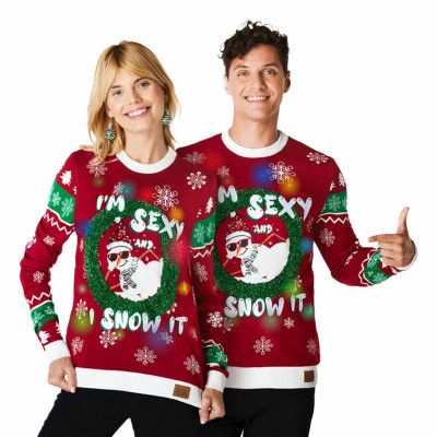 Im Sexy and I Snow It LED Jultröja - XXX-Large