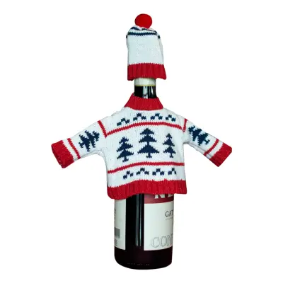 Jultröja för Vinflaska - Julgran