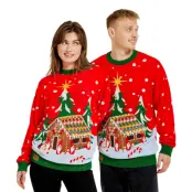 Jultröja Pepparkakshus - X-Large