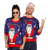 Jultröja Rocking Santa Merry Christmas - Small