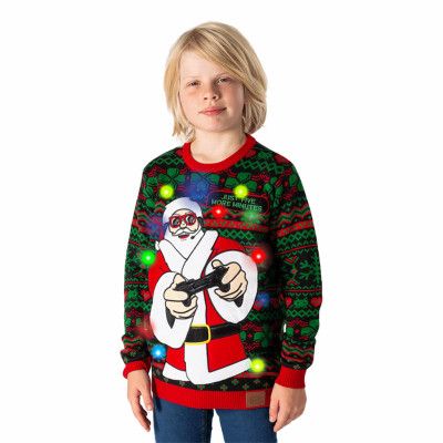 Just 5 More Minutes LED Jultröja för Barn - 10-12 år (146/152)