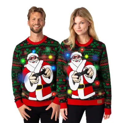 Level Up LED Jultröja - Small