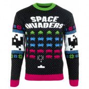 Licensierad Stickad Space Invaders Jultröja