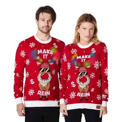 Make It Rein LED Jultröja - Medium