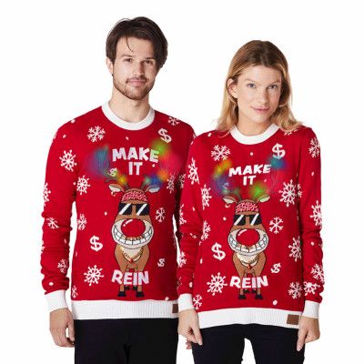 Make It Rein LED Jultröja - Large