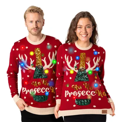 Prosecco LED Jultröja - Medium