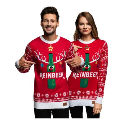 Reinbeer Röd LED Jultröja - X-Small