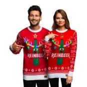 Reinbeer Röd LED Jultröja - XX-Large