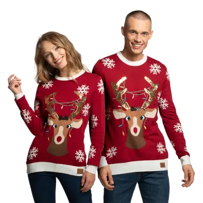 Söt Ren Jultröja - X-Large