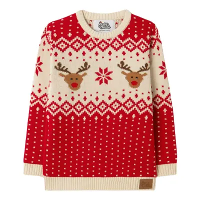 Retro Ren Jultröja för Barn - 1-2 år (86/92)