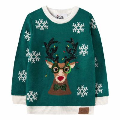 Rudolf Grön Jultröja för Barn - 2-4 år (98/104)