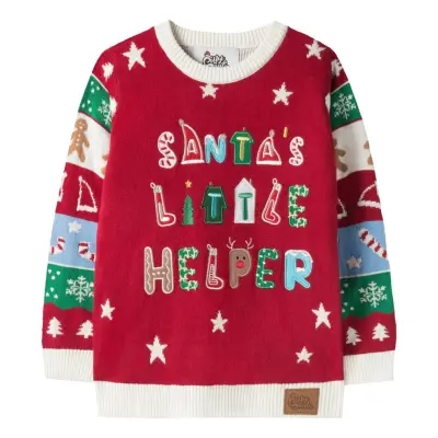 Santas Little Helper Jultröja för Barn - 4-6 år (110/116)