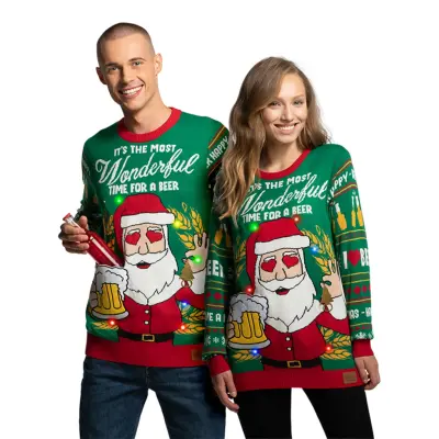 Wonderful Time LED Jultröja - XX-Large