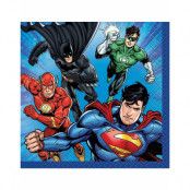 16 stk Licensierade Justice League Små Servetter